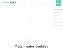 Tablet Screenshot of dentaldosdoce.es
